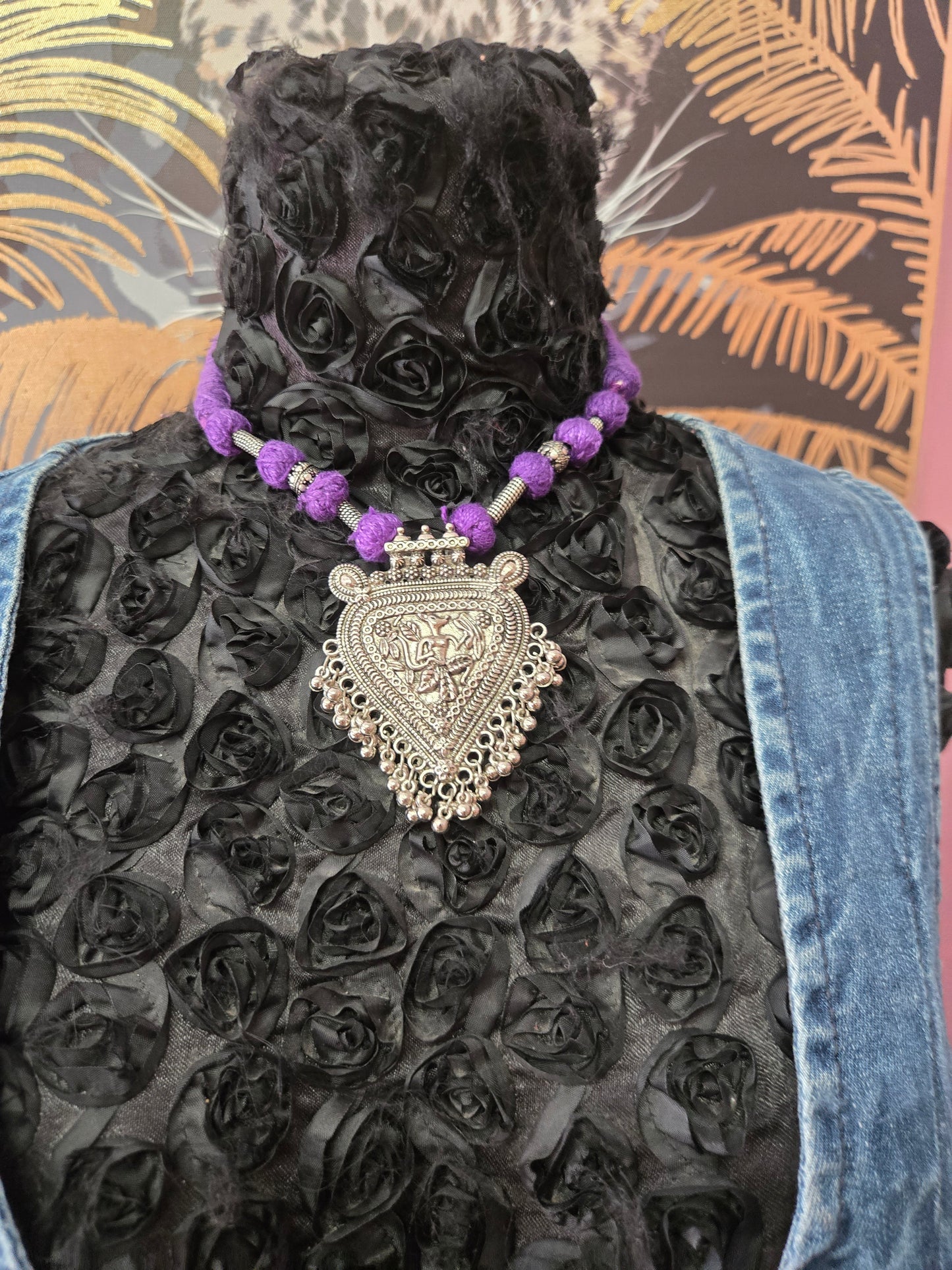 Purple Indonesian necklace