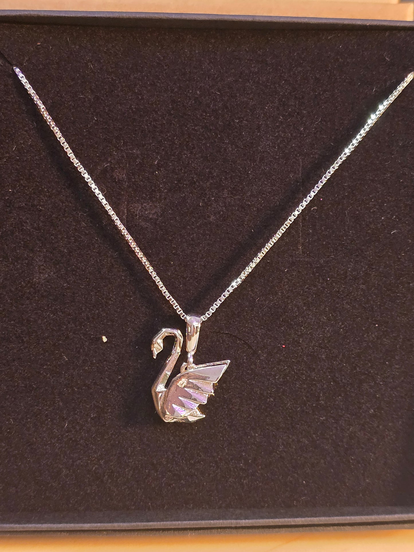 Sterling silver Swan on chain