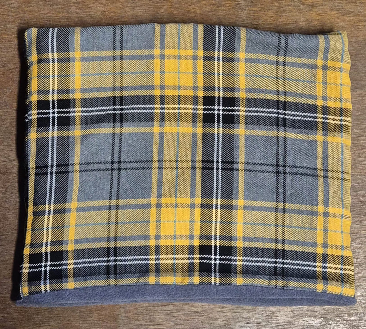 Mustard check snood