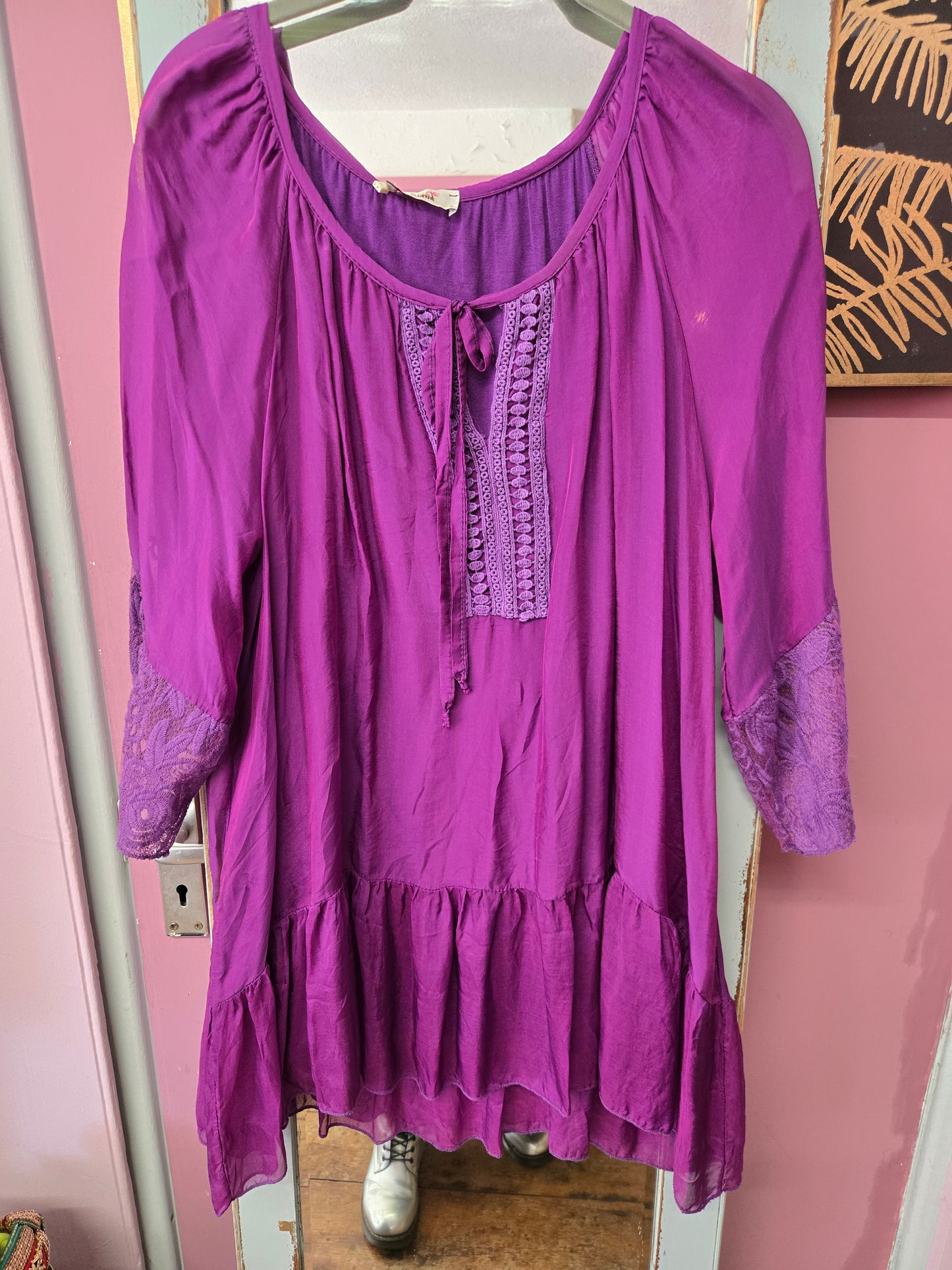 New silk feel chiffon blouse