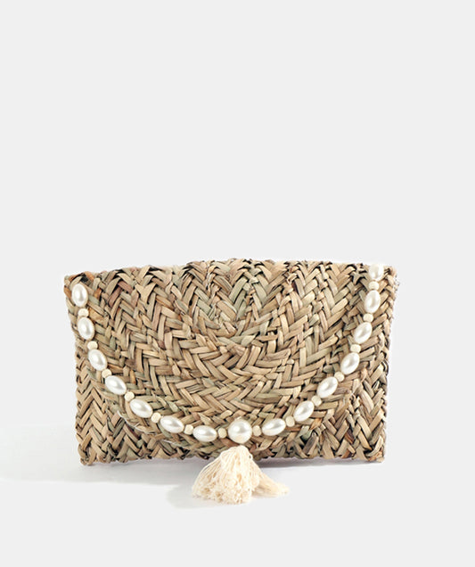 Shell clutch bag