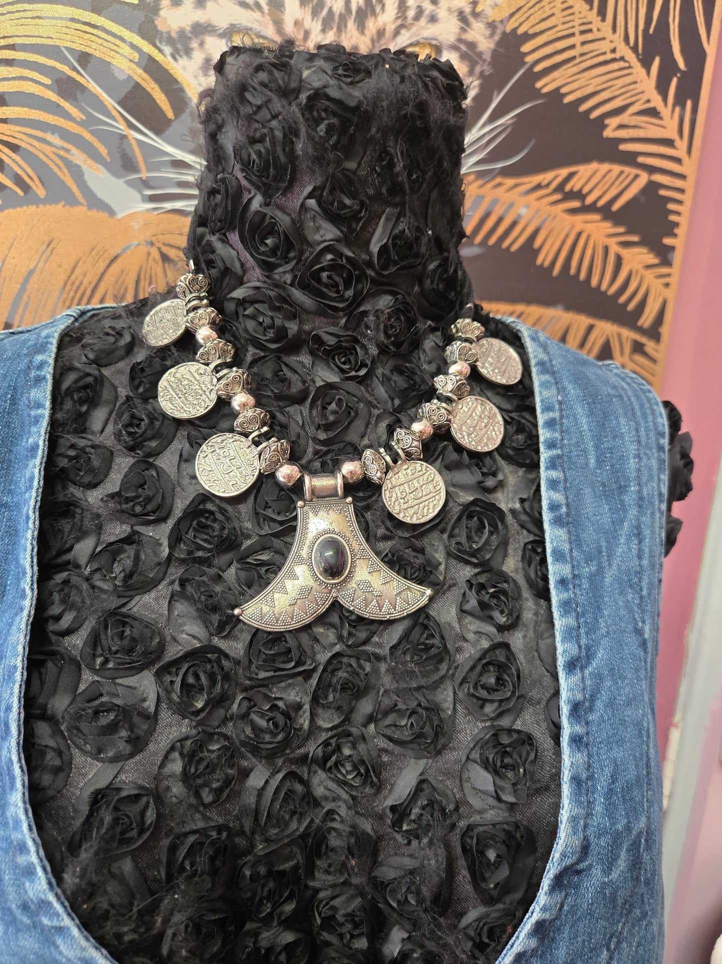 Indonesian fish tail necklace