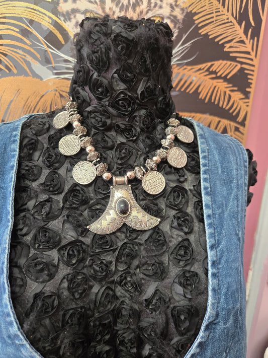 Indonesian fish tail necklace