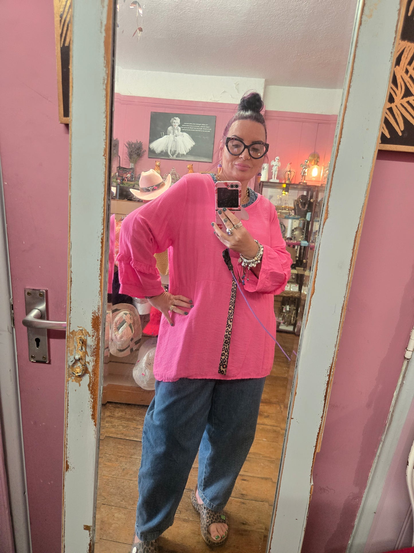 Pink Long-sleeved top