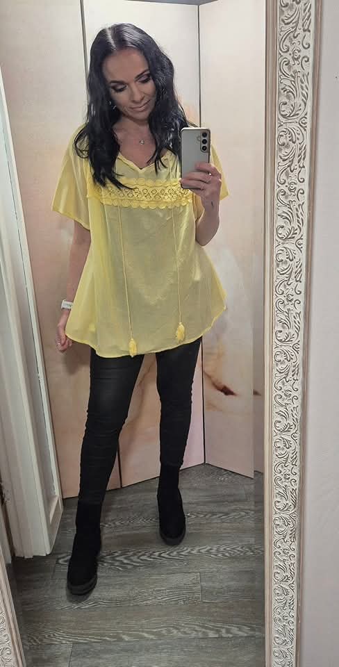 New lemon cotton top