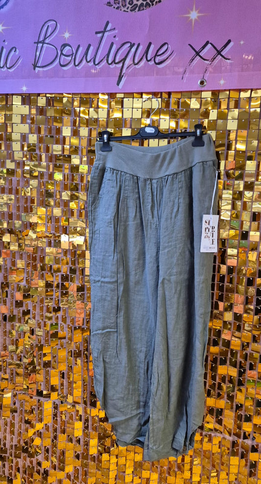 New superbelle linen trousers