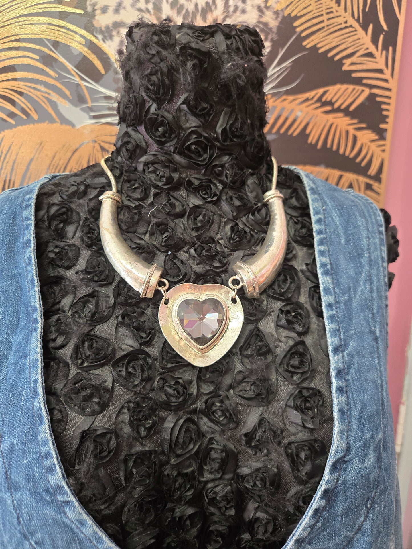 Chunky heart necklace