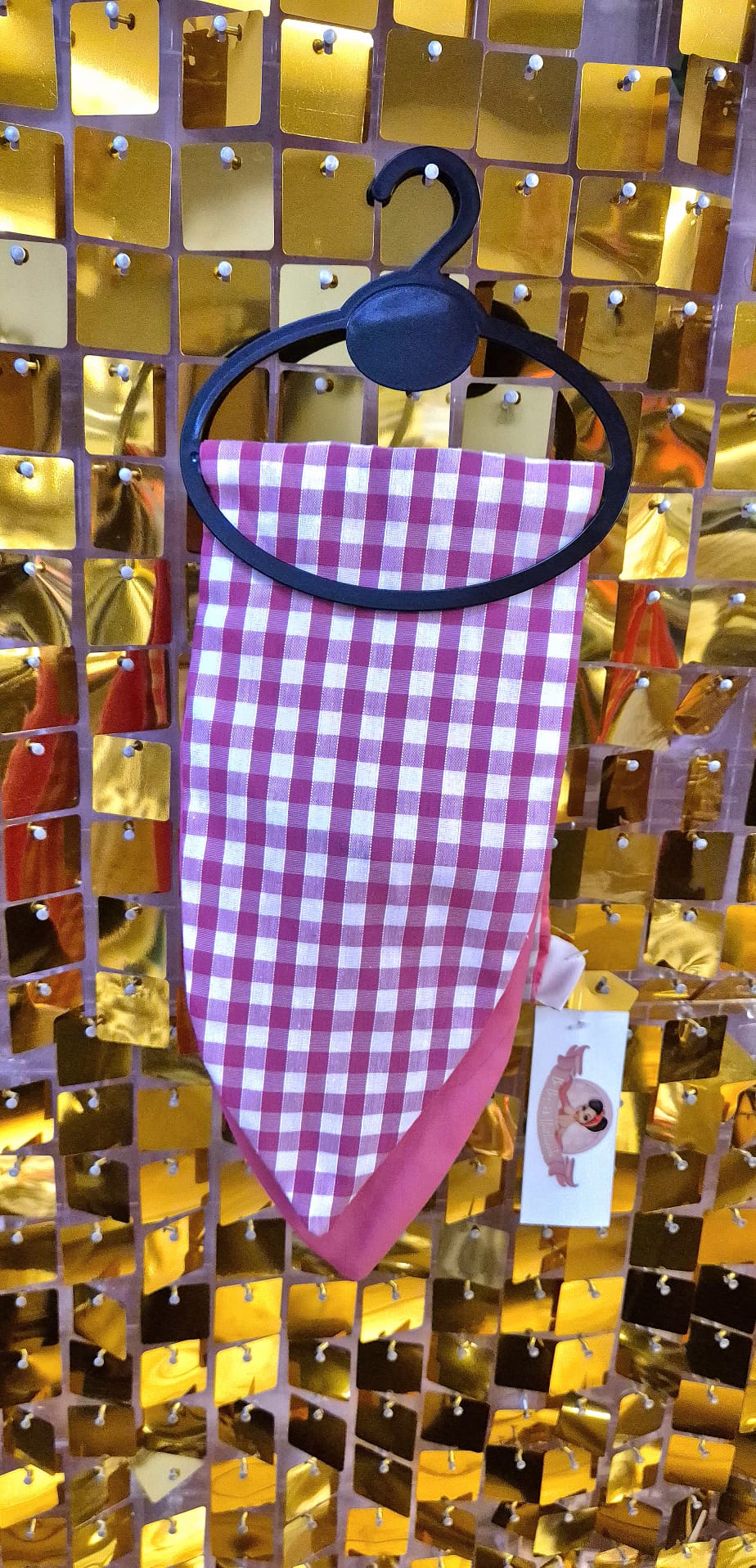 Pink gingham bebop