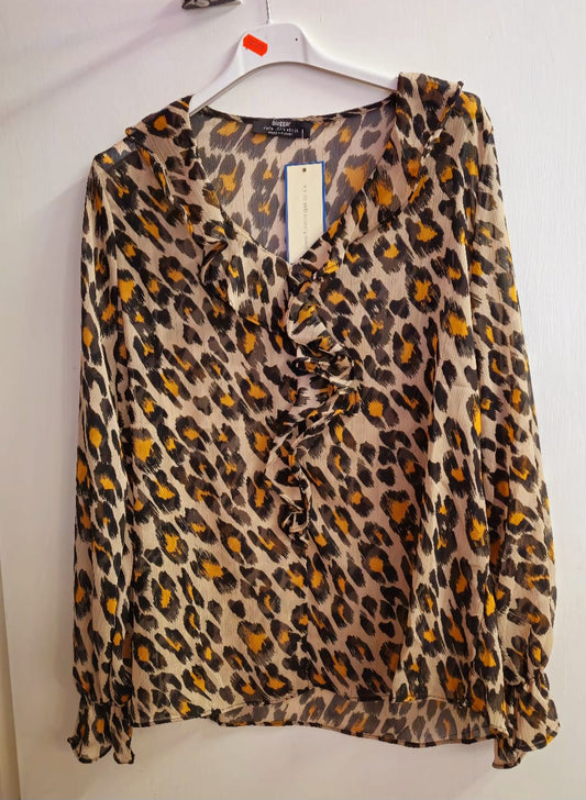 8/12 leopard blouse