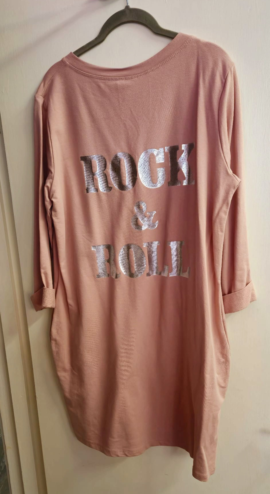 Blush rock & roll longline tunic