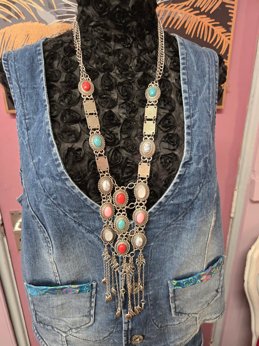 Multi stone necklace