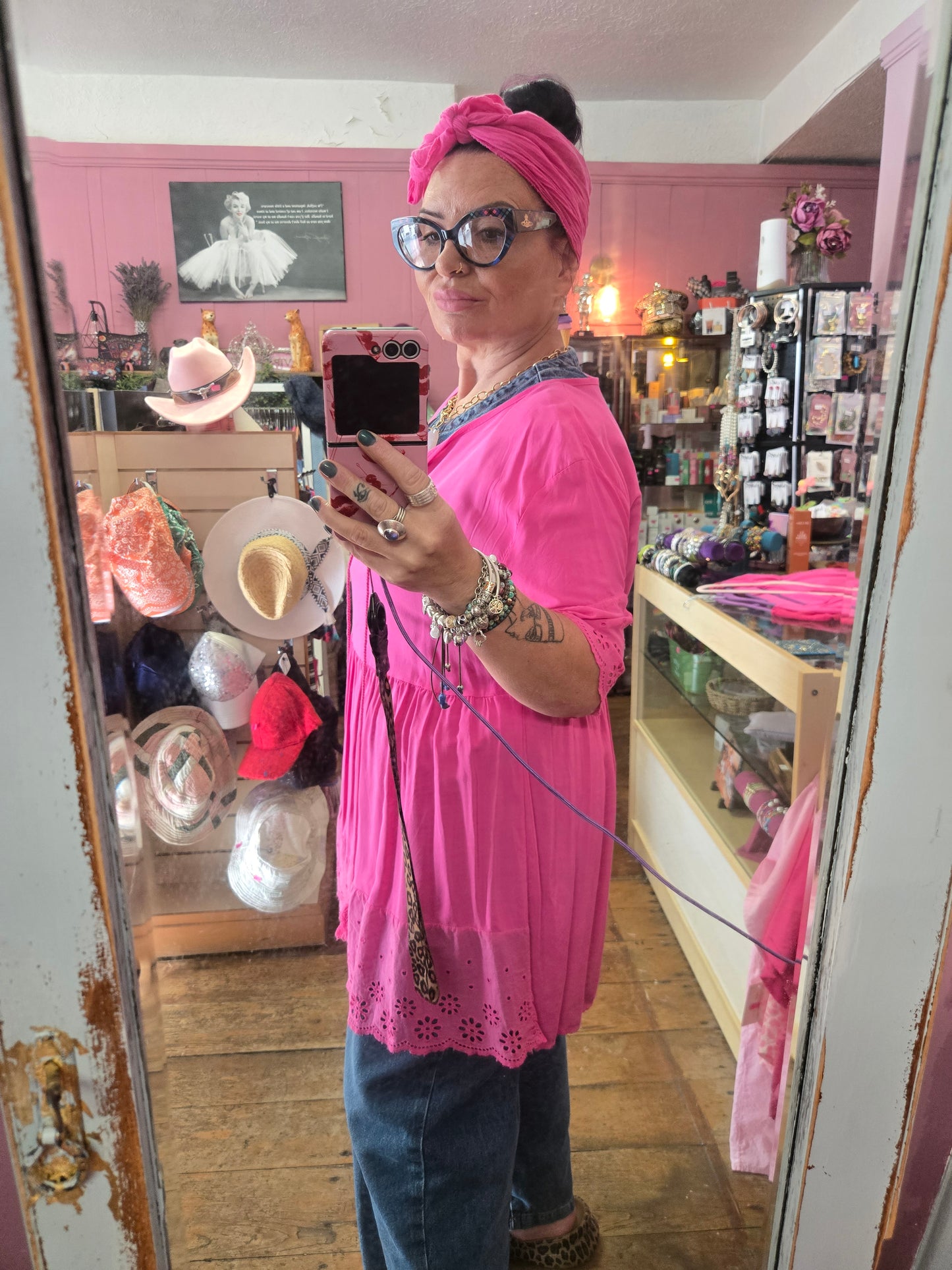 Pink gypsy top