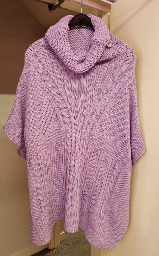 Onesize purple cowl jumper